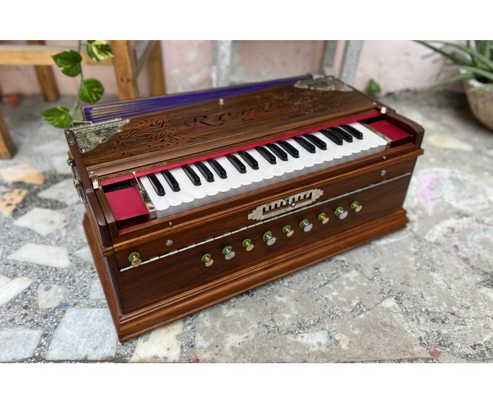 Harmonium Raga 9 Scale Changer Standing